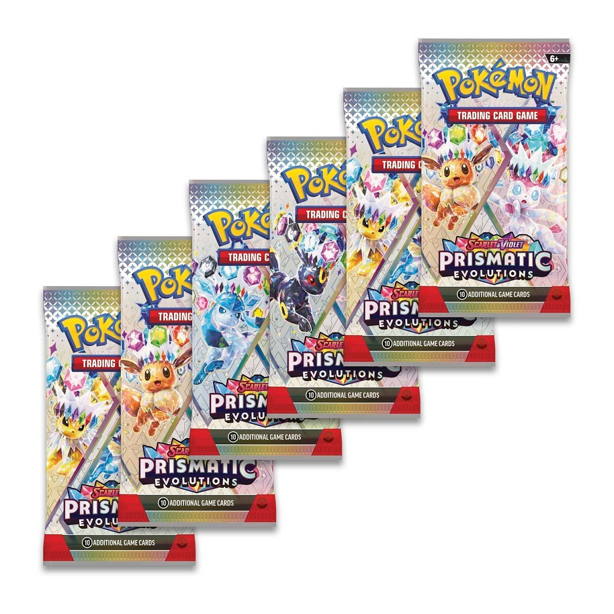 Pokémon TCG: Scarlet & Violet: Prismatic Evolutions: Booster Bundle (6 Packs)
