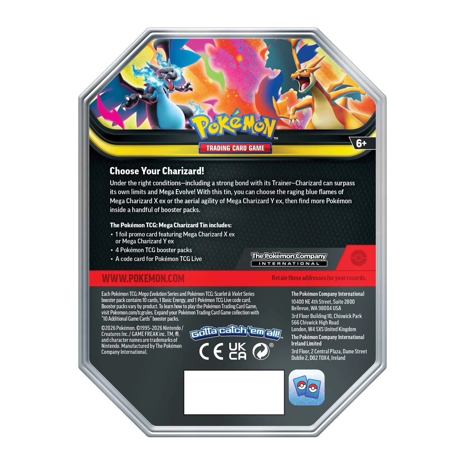 Pokémon TCG: Mega Charizard Tin